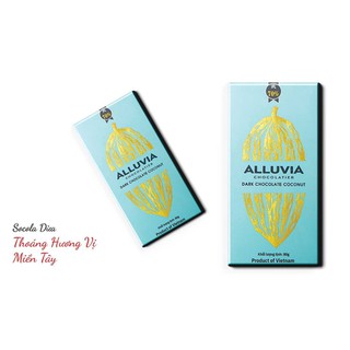 Socola đen Alluvia vị dừa 70% cacao