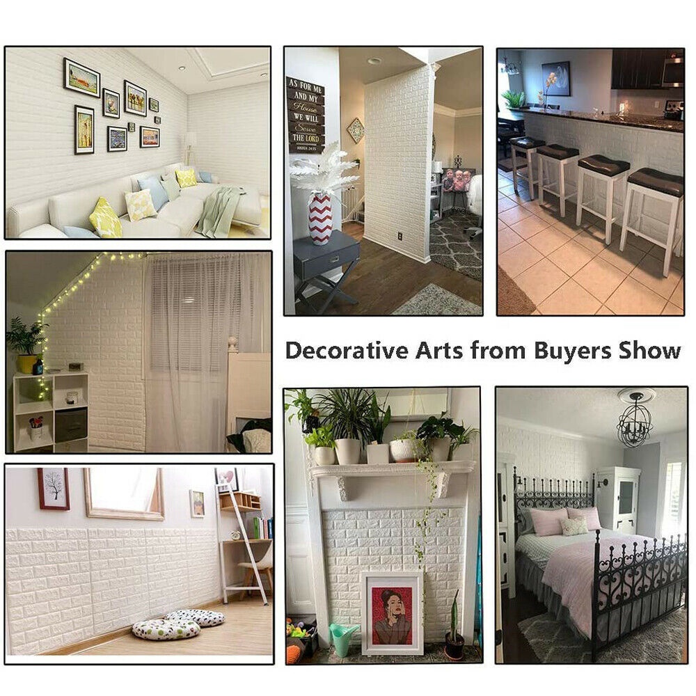 Miếng Dán Tường 3d Mềm Mại Chống Thấm Nước 35cm X 38cm