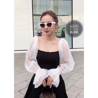 Áo Body Tay Voan Phối Bigsize
