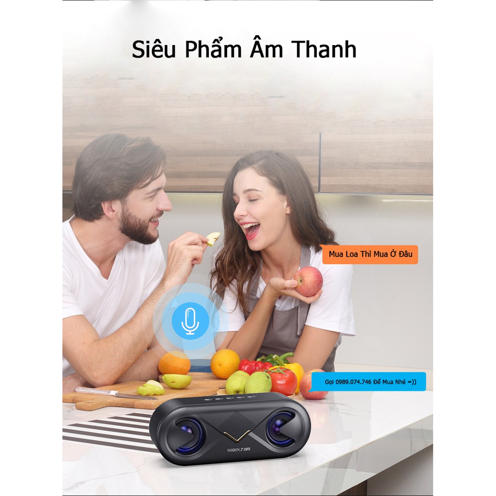 Loa blutooth không dây, loa bluetooth mini cáo cấp kết hợp thẻ nhớ và usb - bảo hành 1 năm.