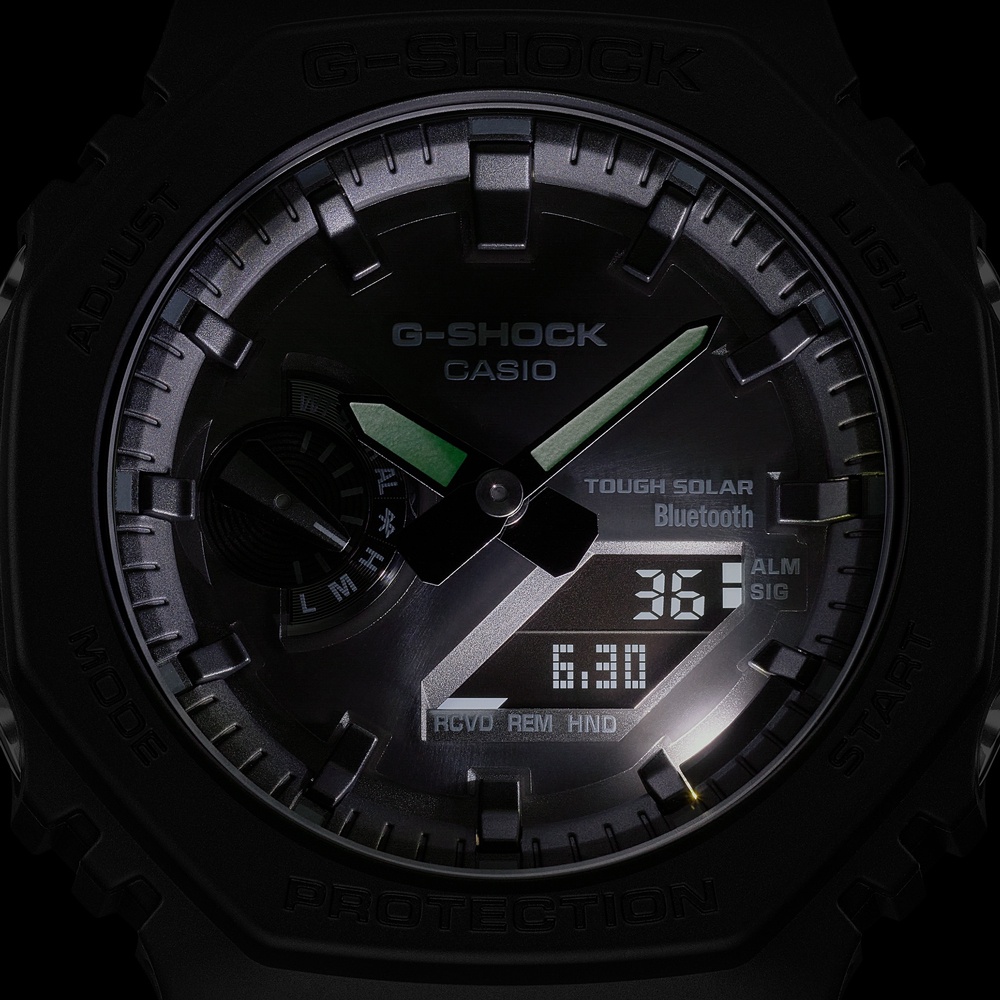 Đồng hồ nam dây nhựa Casio G-Shock chính hãng GA-B2100-1A1DR (45mm) - bảo hành 5 năm