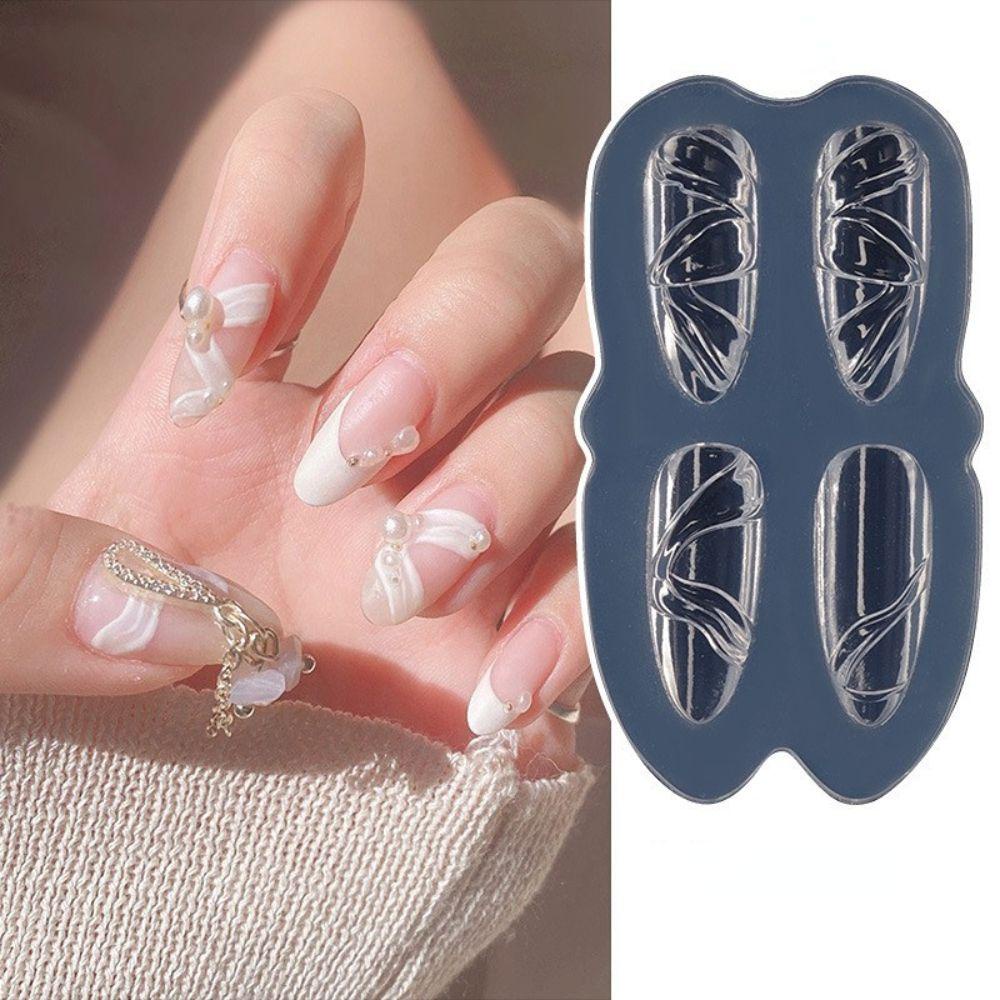 OCEANMAP Khuôn Silicone Tạo Hình Bướm Trang Trí Móng Tay Nghệ Thuật