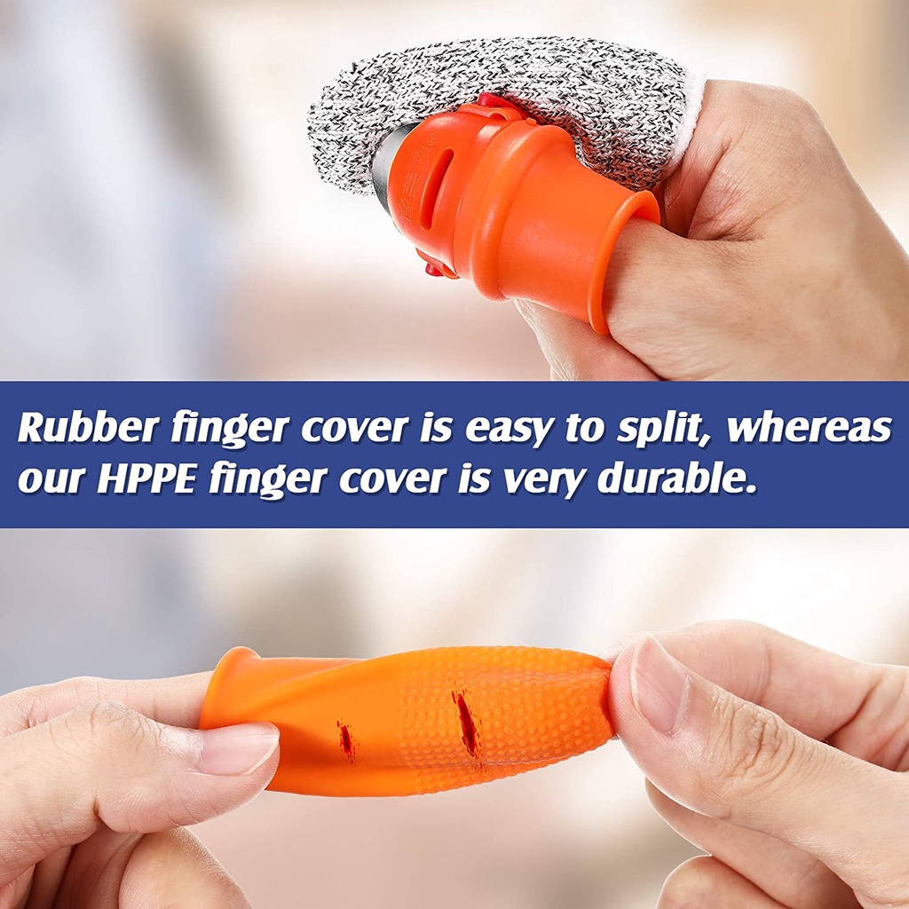 Bộ 2 Vỏ Bọc Bảo Vệ Ngón Tay Chống Mài Mòn Chống Trượt An Toàn Tái Sử Dụng Được