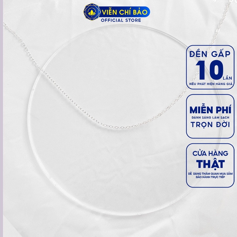 Dây chuyền bạc nữ dạng mắt xích chất liệu bạc S925 thời trang phụ kiện trang sức nữ Viễn Chí Bảo D400143X
