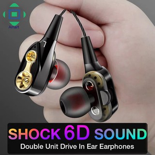 Tai nghe nhét tai 4 nhân giảm tiếng ồn jack cắm 3.5mm có tích hợp micro tiện dụng