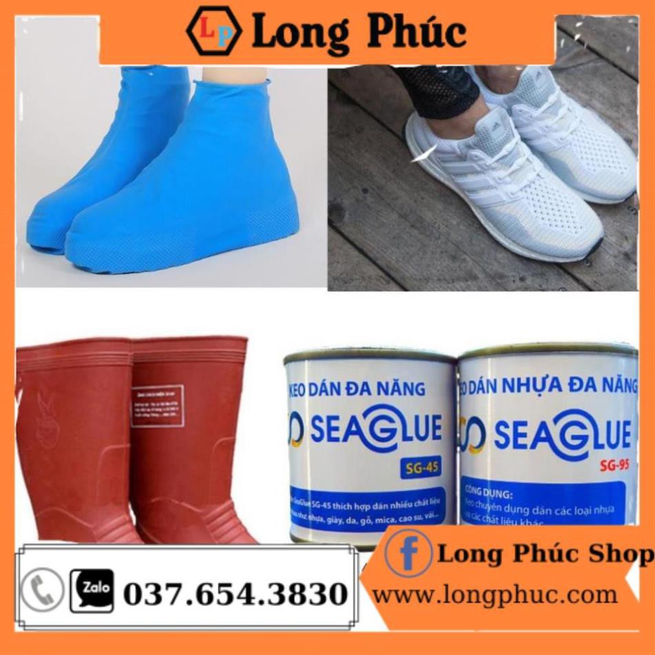 [FreeShip 50k] Keo Dán Nhựa PVC SeaGlue SG-45| Trong Suốt, Chịu Nước, Dính Chắc | lọ 300gr | long phúc shop