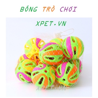 Bóng tenis nhựa trò chơi cho thú cưng, đồ gặm chó mèo - có chuông