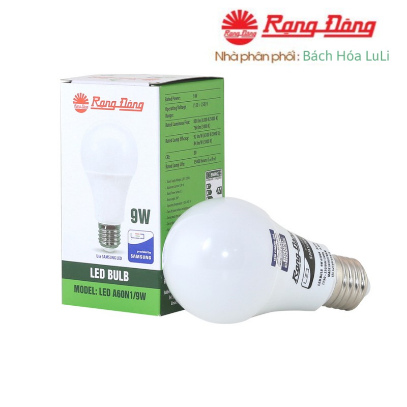 Bóng Đèn Led Rạng Đông Tiết Kiệm Bền Bỉ 3W, 5W, 7W, 9W, 12W, 15W, 20W, 30W Chip Led Sam Sung