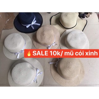 Mũ cói tiểu thư đính nơ Dio xinh xắn