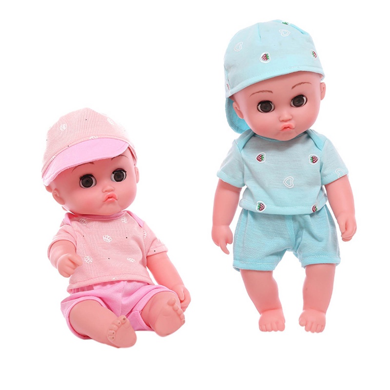 Bộ Đồ Cho Búp Bê Gồm Áo Thun + Quần + Nón Đáng Yêu