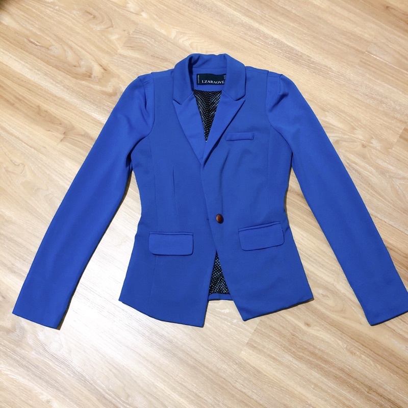 Áo Vest Blazer Màu Xanh Dương [ Si Boutique ]