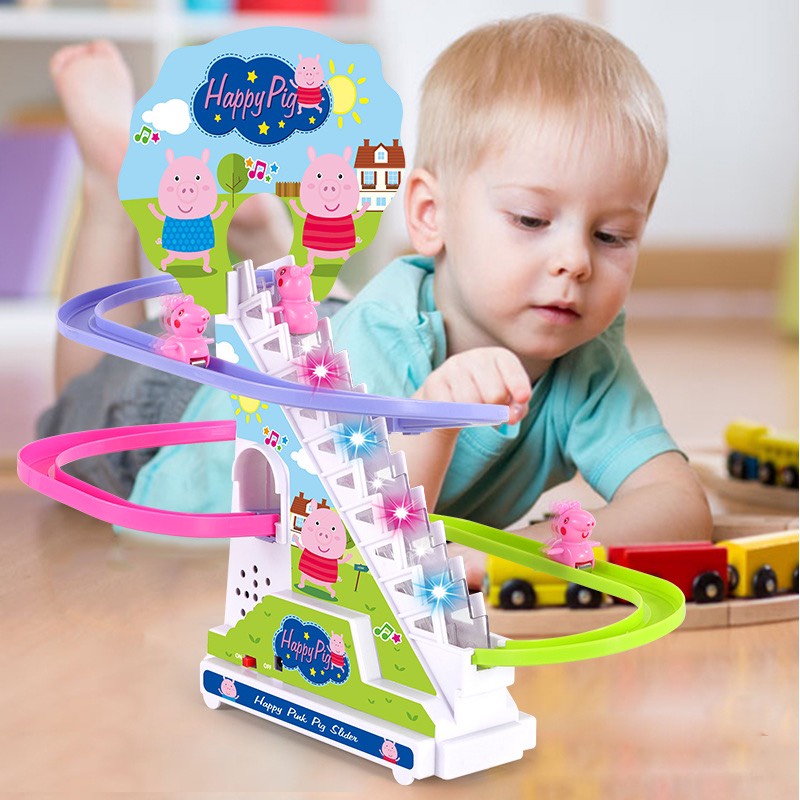 ĐỒ CHƠI HEO PEPPA LEO BẬC THANG