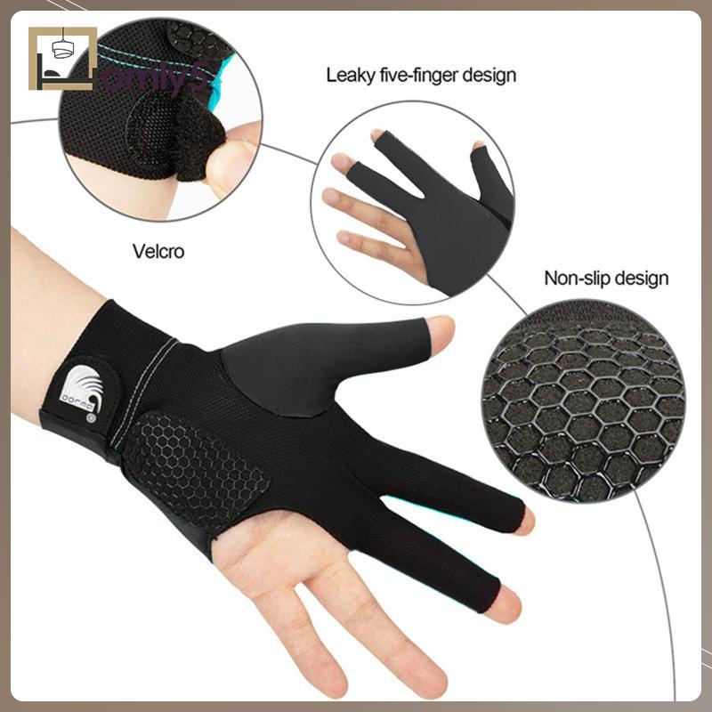 Găng Tay Trái Chơi Bida 3 Ngón Chống Trượt Cho Nam Nữ