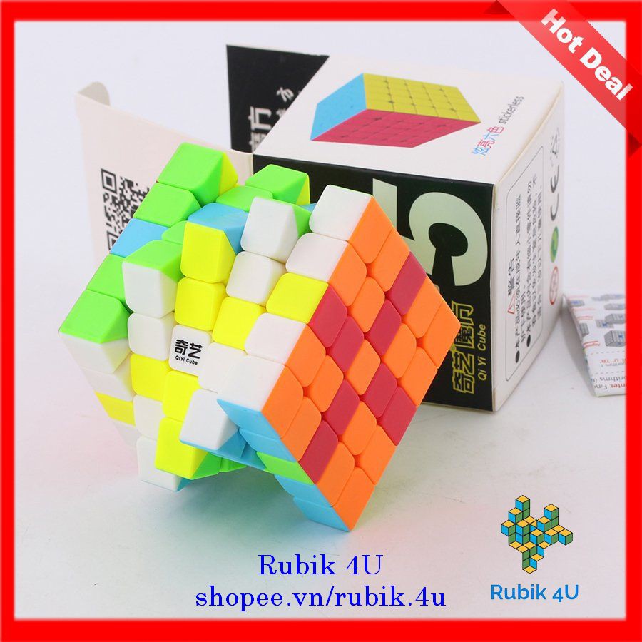 Rubik 5x5 Qiyi QiZheng Khối Lập Phương Rubik 5 Tầng