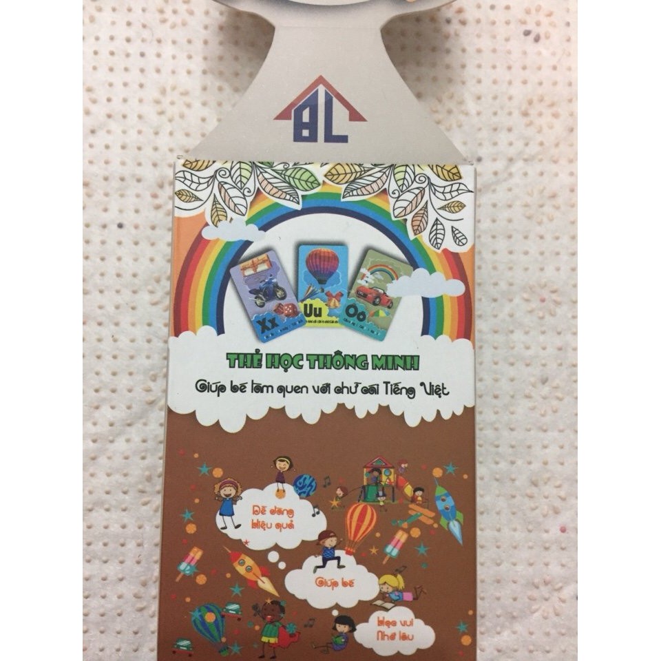 Bộ thẻ học thông minh 36 hoặc 44 thẻ cho bé
