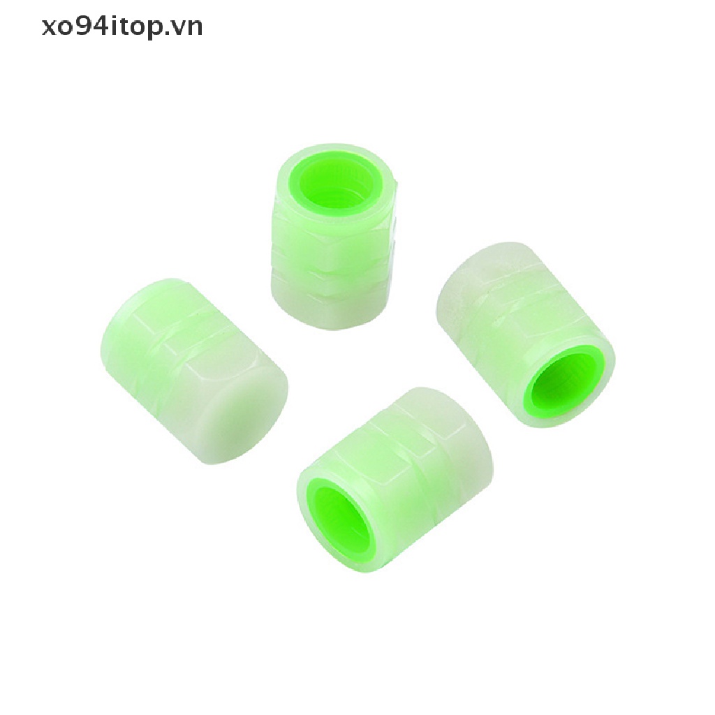 Xoitop Set 4 Nắp Van Lốp Xe Dạ Quang Thông Dụng Cho Xe Hơi Xe Máy Xe Đạp VN