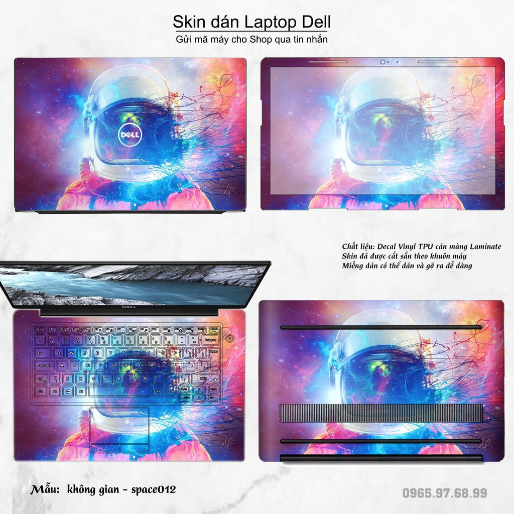 Skin dán Laptop Dell in hình không gian nhiều mẫu 2 (inbox mã máy cho Shop)