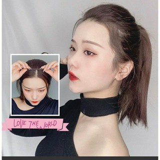 tóc mái phồng nhẹ tóc giả