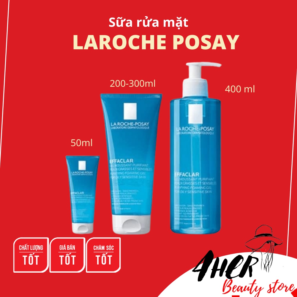 Sữa rửa mặt La Roche Posay cho da dầu mụn, da nhạy cảm Effaclar Purifying Foaming Gel