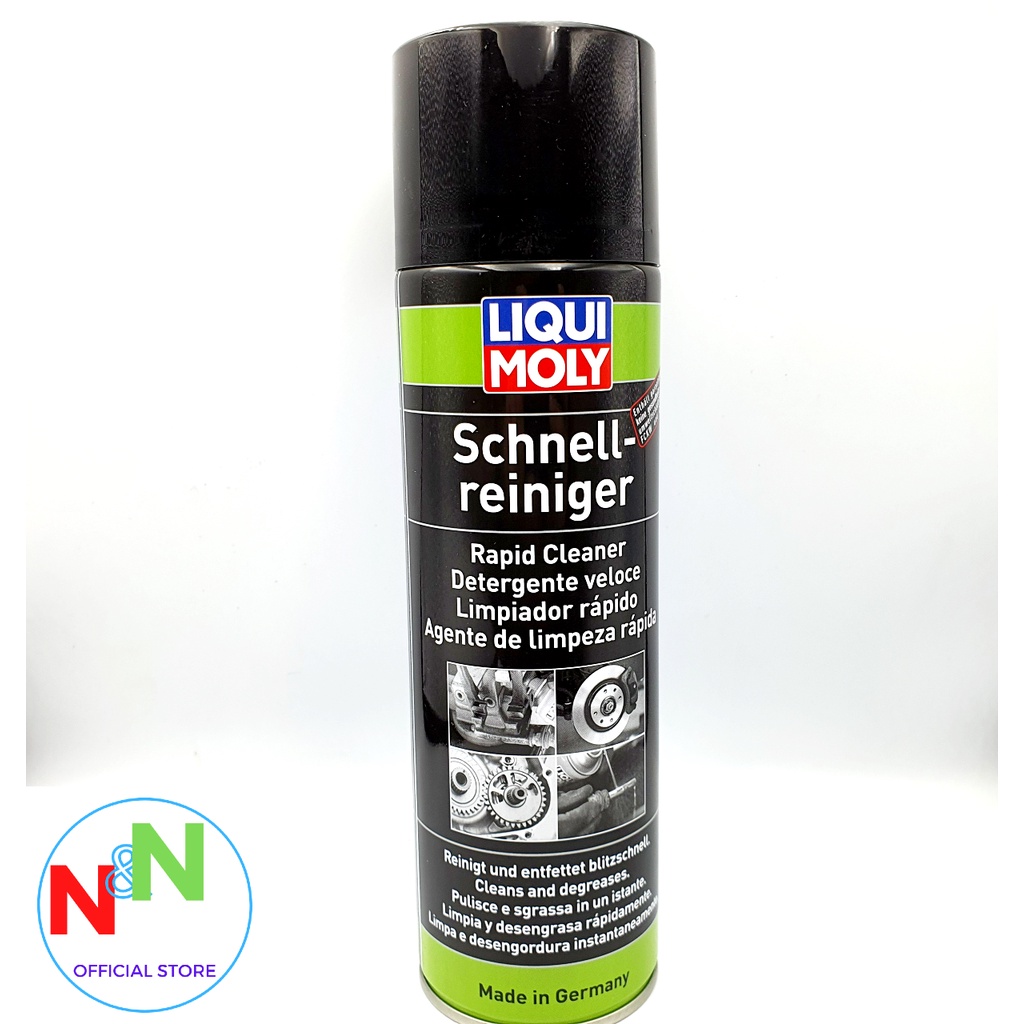 Chai xịt vệ sinh thắng đĩa,dầu mỡ Liqui Moly Rapid Cleaner 500ML-Sản xuất tại Đức