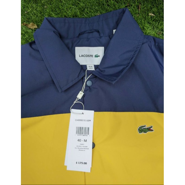 Áo khoác Nam Lacoste Men’s Colorblock Water-Resistant Quilted Overshirt