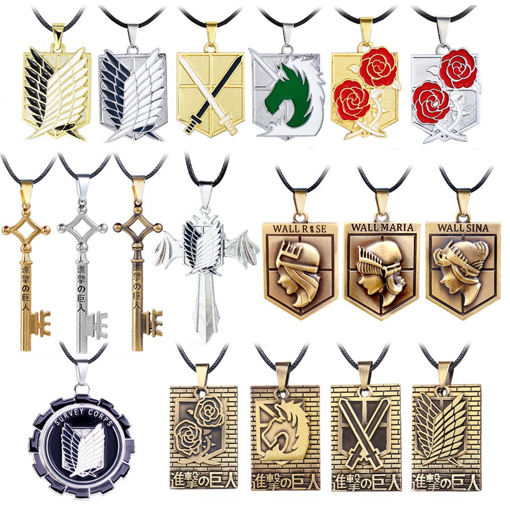 vòng cổ Mặt Hình Cánh Thiên Thần Theo Phim Attack On Titan