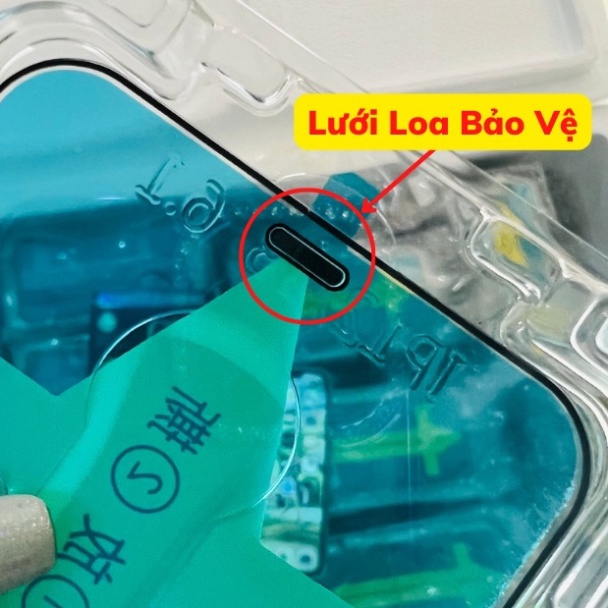 Kính Cường Lực Iphone Full Màn BAIKO và Tự Dán Blue Arrow Che Bụi