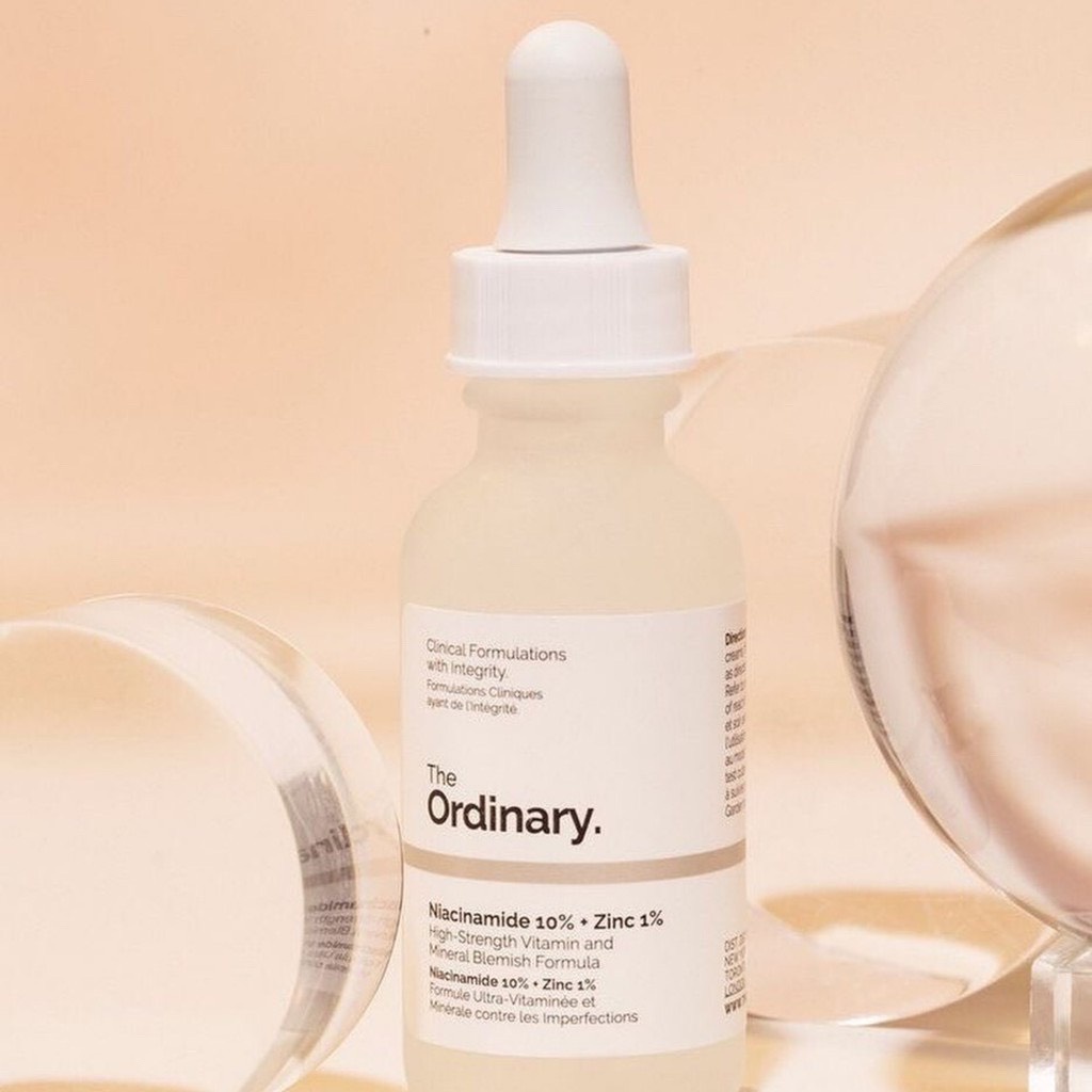 Tinh chất Niacinamide 10% + Zinc 1% - The Ordinary, Tinh Chất Giảm Mụn Thu Nhỏ Lỗ Chân lông