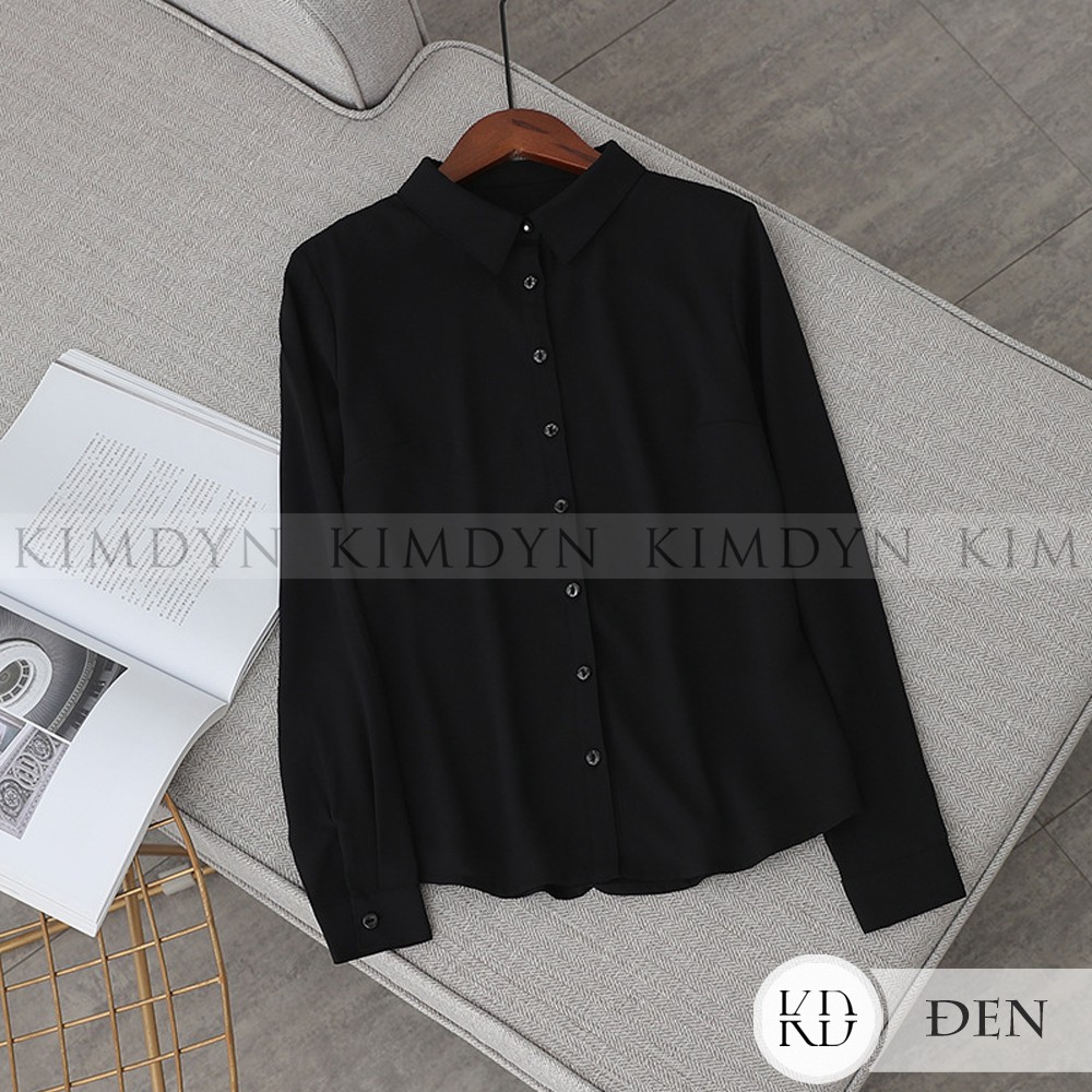 Áo sơ mi chiffon hai lớp thanh lịch KimDyn [KDASM05]