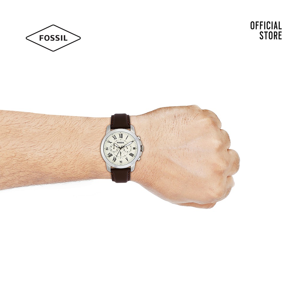 Đồng hồ nam Fossil Grant FS4735IE dây da - nâu