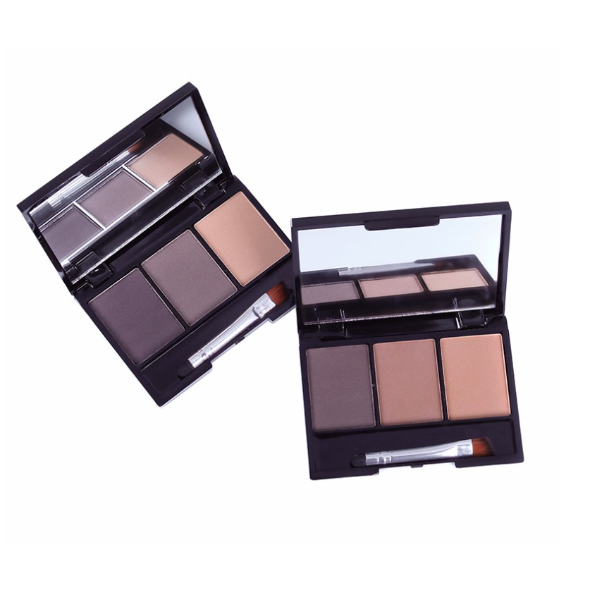 Phấn kẻ chân mày 3 ô chính hãng Lameila