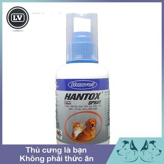 Thuốc Xịt Hantox Trị Ve Ghẻ, Bọ Chét Cho Chó Mèo Hantox 100ml Phụ kiện Long Vũ