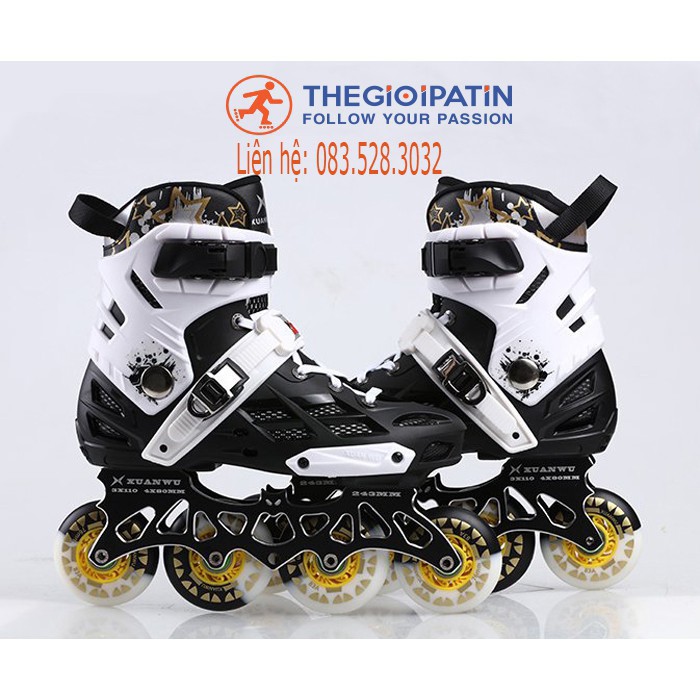 Giày patin Skates World X8 cao cấp, giày patin chính hãng