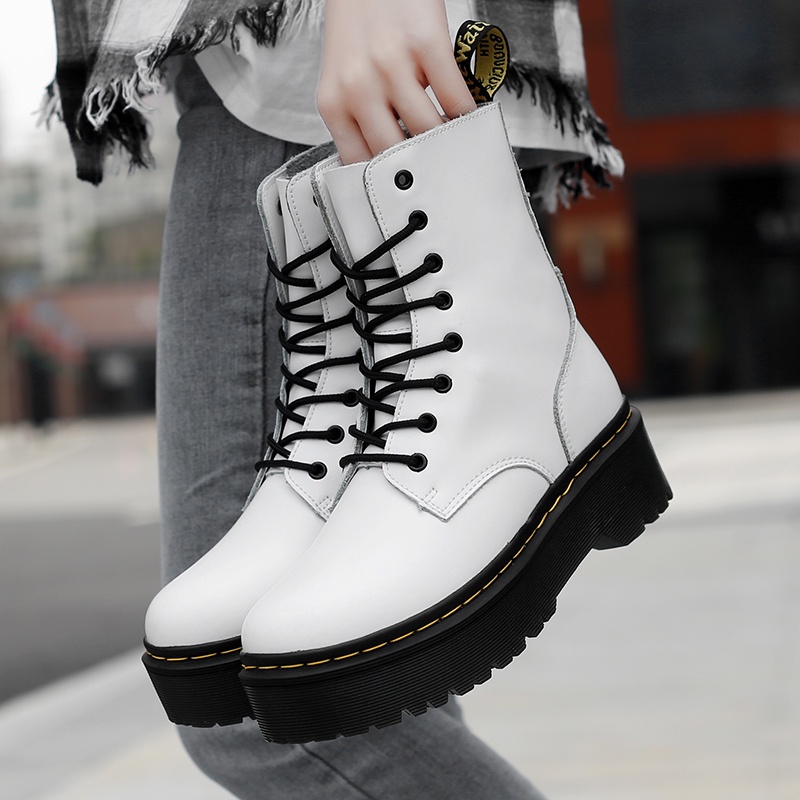 Giày Bốt Martin DR. MARTENS Cổ Cao Thời Trang Cá Tính Cho Nữ