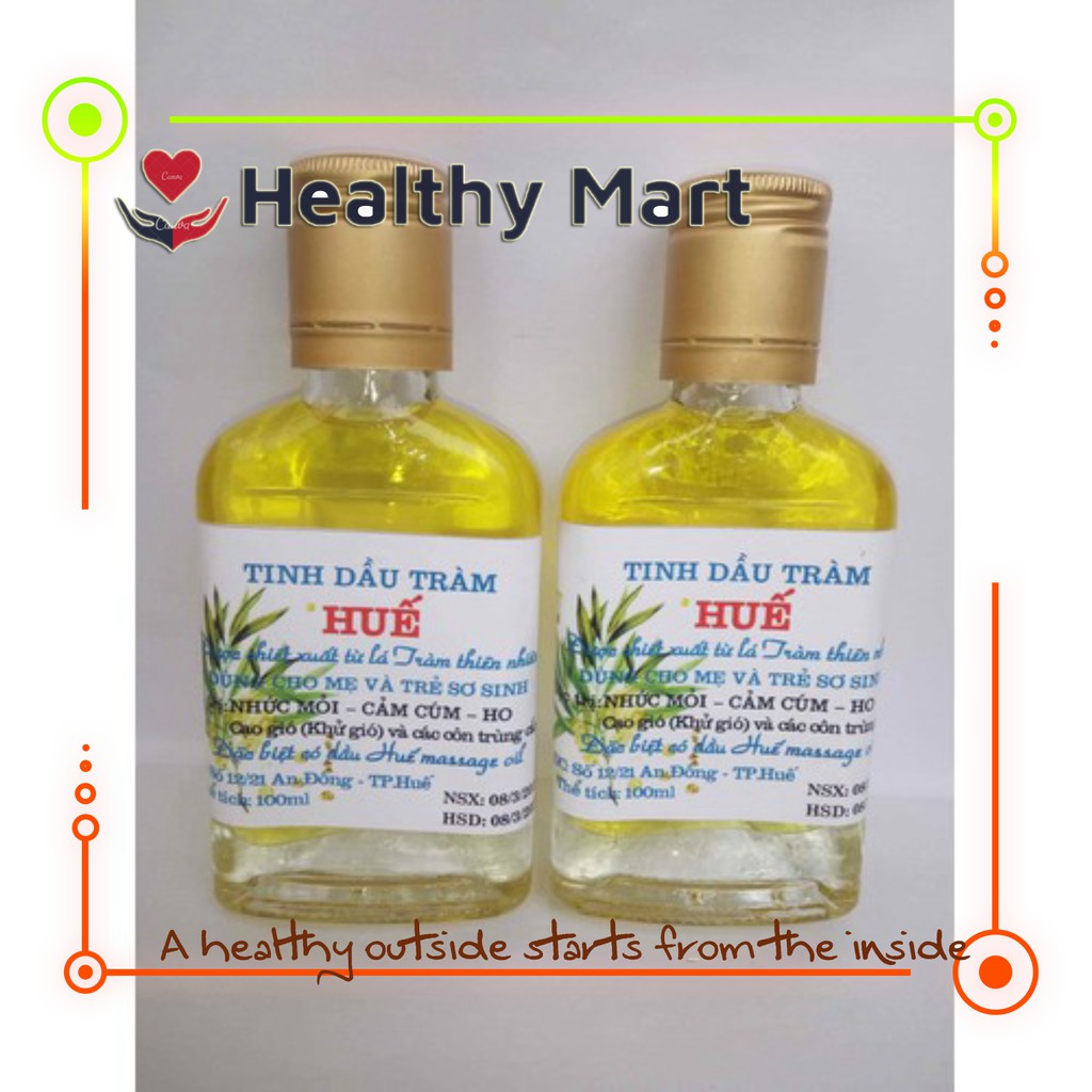 ✔️️️Tinh dầu tràm Huế 100ml - Sản phẩm từ thiên nhiên - Chống muỗi, tinh dầu xông, mang lại cảm giác dễ chịu