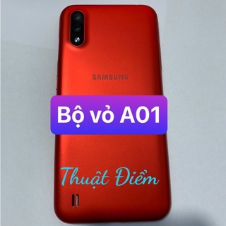 lưng vỏ samsung A01 ,kèm khay sim,kính camera
