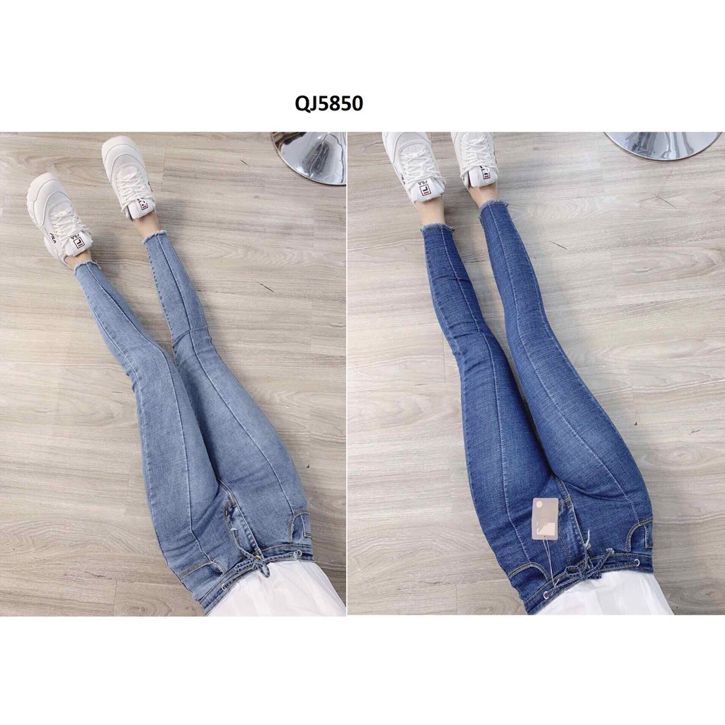 Quần jean nữ lưng siêu cao co giãn QJ5850