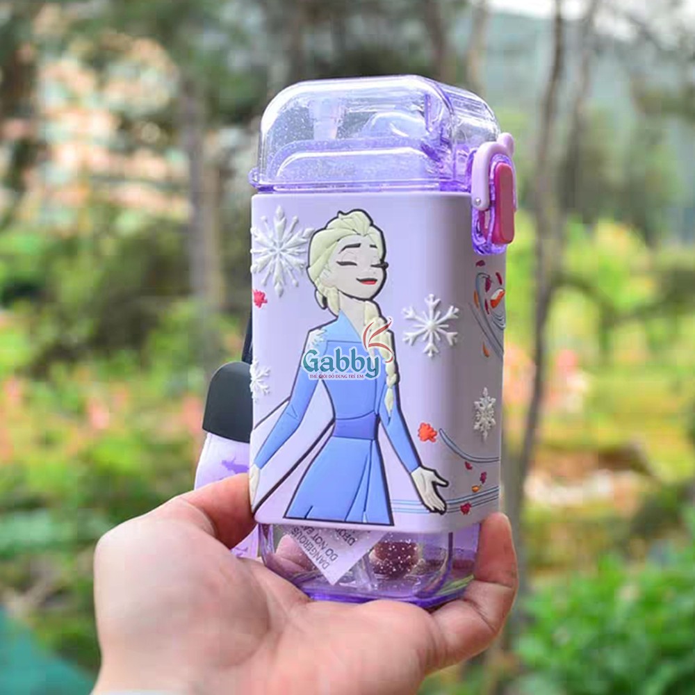 BÌNH NƯỚC DÂY ĐEO 280ML (Hình Elsa/ Olaf/ Mickey/ Tsum/ Hồng Hạc/ Hươu/ Ngựa Vằn)