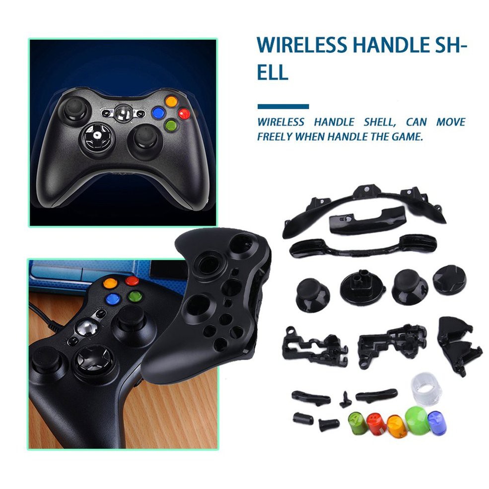 Tay Cầm Chơi Game Không Dây Cho Xbox 360 (Wireless Game Handle Shell + Buttons Set)