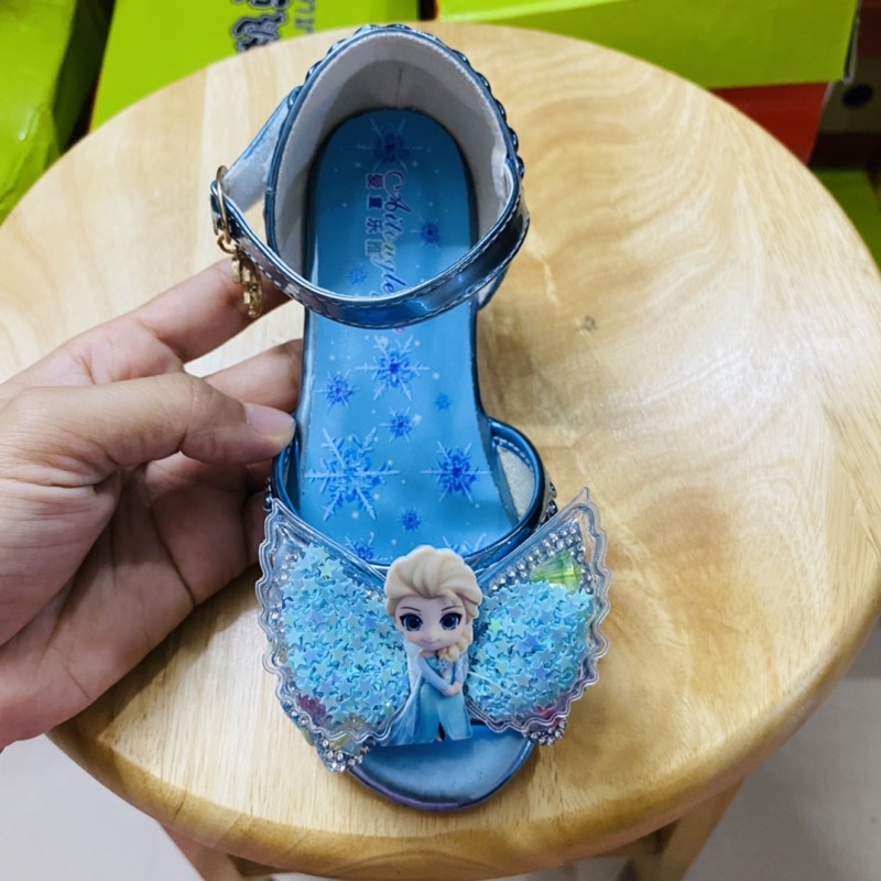 Giày công chúa elsa cho bé gái 2-10 tuổi kiểu dáng sandal đi học, đi chơi