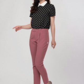 Áo chấm bi croptop