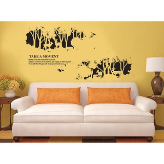 Tranh DECAL rừng đêm