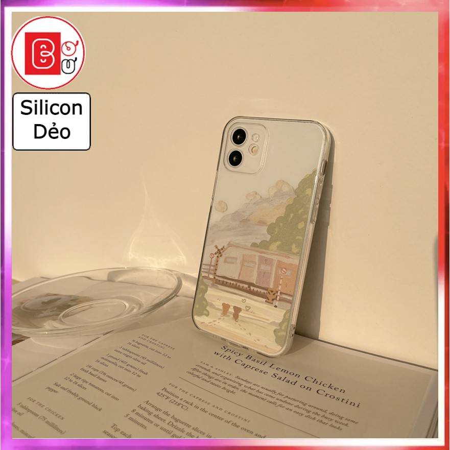 Ốp Điện Thoại Rừng cây,ốp lưng iphone 7/7plus/8/8plus/x/xsmas/11/11promax/12/12promax-Bơ Bư là