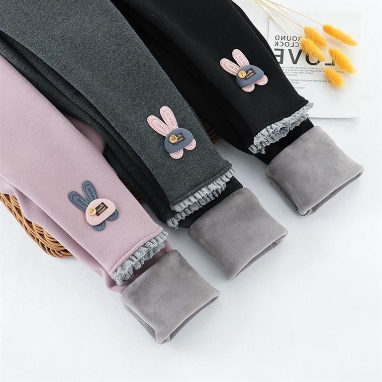Quần dài vải lông dày thời trang xuân thu cho bé