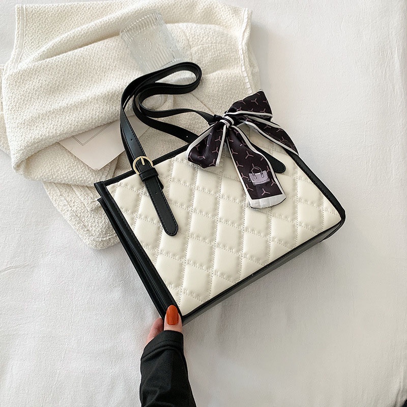 Túi đeo vai IELGY cỡ lớn họa tiết hình thoi thời trang mùa hè cho nữ