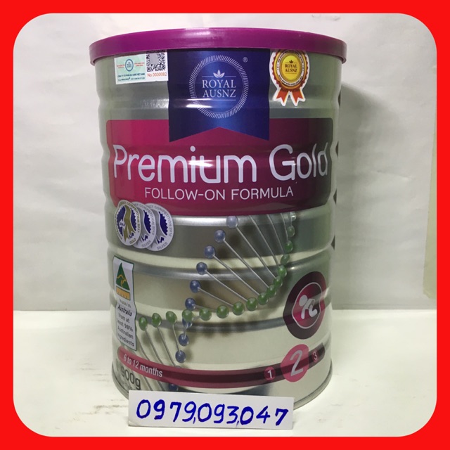 SỮA HOÀNG GIA ÚC PREMIUM GOLD SỐ 2 - lon 900g date 12/2022