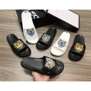 ❤️ DÉP LÊ KENZO ĐEN ĐẾ TRẮNG [ HOÀN TRẢ 1 ĐỔI 1] dép chống nước - bền - đẹp ❤️