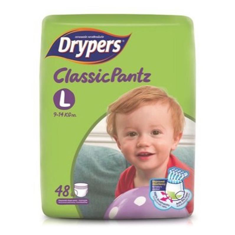 Tã quần Drypers Classic Pantz Size L32, L48 (9-14kg)