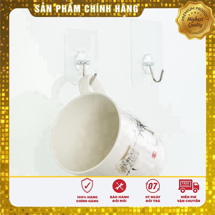 Móc dán tường siêu chịu lực 6*6cm (đọc HDSD)