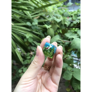 Keycap cá koi đỏ đen PIBU